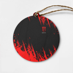 Деревянная игрушка круг Monster energy