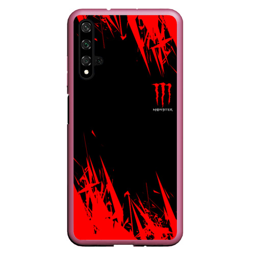 Чехол для Honor 20 Monster energy, цвет малиновый