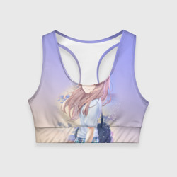 Женский спортивный топ 3D Silent Voice