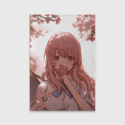 Обложка для паспорта матовая кожа Koe no Katachi