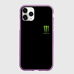 Чехол для iPhone 11 Pro матовый Monster energy +спина