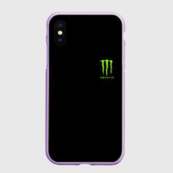 Чехол для iPhone XS Max матовый Monster energy +спина
