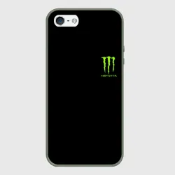 Чехол для iPhone 5/5S матовый Monster energy +спина