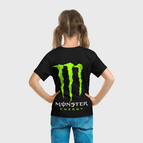 Детская футболка 3D Monster energy +спина, цвет 3D печать - фото 6