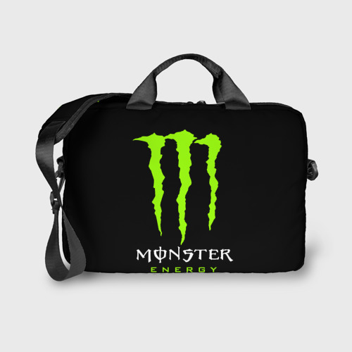 Сумка для ноутбука 3D Monster energy +спина, цвет 3D печать - фото 2