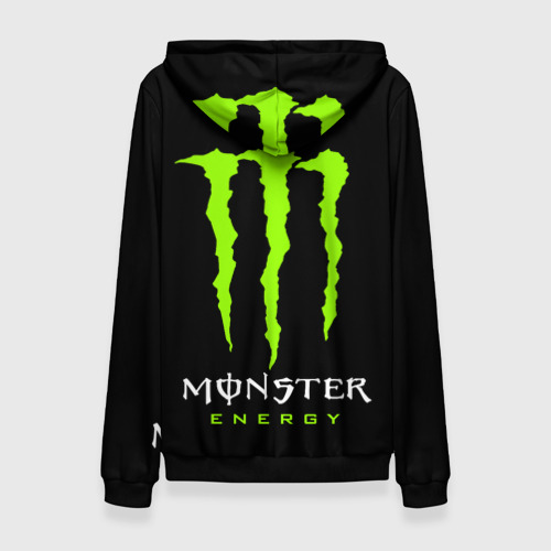 Женский костюм с толстовкой 3D Monster energy +спина, цвет черный - фото 2