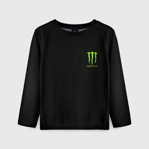 Детский лонгслив 3D Monster energy +спина