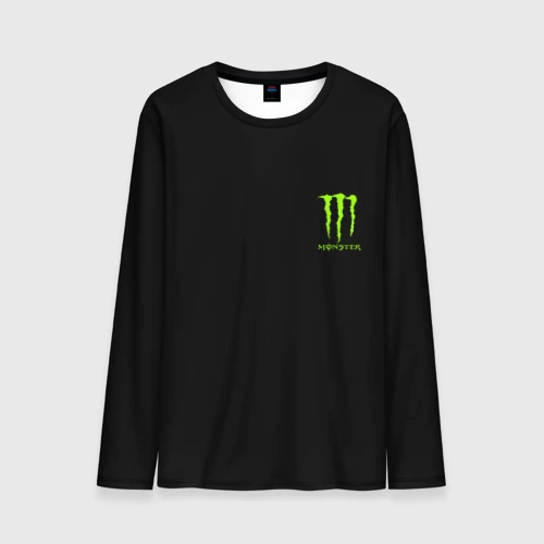 Мужской лонгслив 3D Monster energy +спина