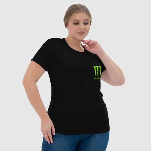 Женская футболка 3D Monster energy +спина - фото 6