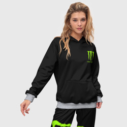 Женский костюм с толстовкой 3D Monster energy +спина - фото 2