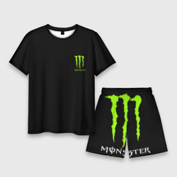 Мужской костюм с шортами 3D Monster energy +спина