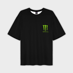 Мужская футболка oversize 3D Monster energy +спина