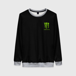 Женский свитшот 3D Monster energy +спина