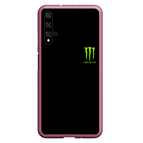 Чехол для Honor 20 Monster energy +спина, цвет малиновый