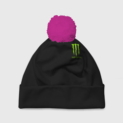 Шапка 3D c помпоном Monster energy +спина