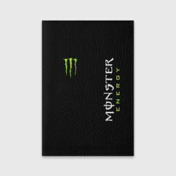 Обложка для паспорта матовая кожа Monster energy