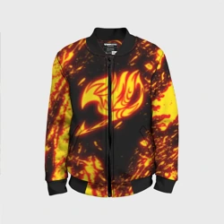 Детский бомбер 3D Огненный символ Хвост Феи