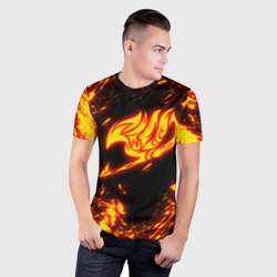 Мужская футболка 3D Slim Огненный символ Хвост Феи - фото 2