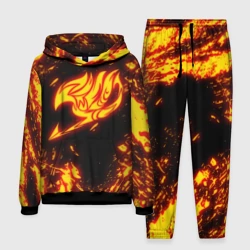 Мужской костюм с толстовкой 3D Огненный символ Хвост Феи