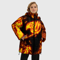 Женская зимняя куртка Oversize Огненный символ Хвост Феи - фото 2