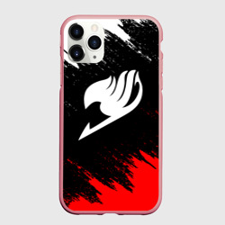 Чехол для iPhone 11 Pro Max матовый Красн-черно-белый Хвост Феи