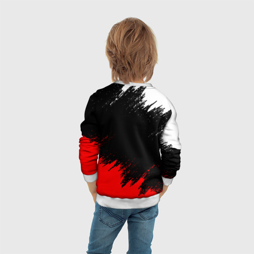 Детский свитшот 3D Красн-черно-белый Хвост Феи, цвет 3D печать - фото 6