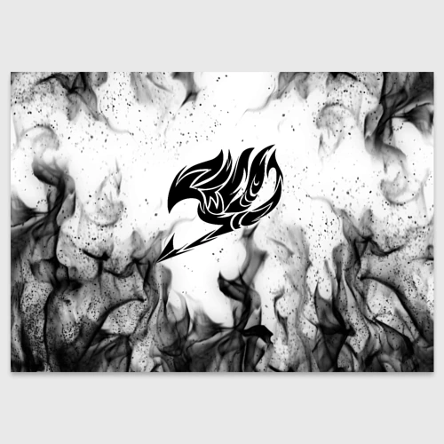 Поздравительная открытка Хвост феи чёрный огонь fairy tail black fire