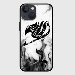 Чехол для iPhone 13 mini Хвост феи чёрный огонь fairy tail black fire