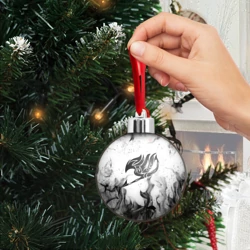 Ёлочный шар Хвост феи чёрный огонь fairy tail black fire - фото 2