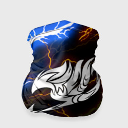 Бандана-труба 3D Голубые молнии