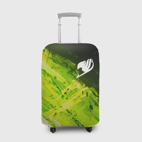 Чехол для чемодана 3D Хвост Феи зеленые мазки, цвет 3D печать