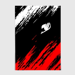 Постер Хвост феи белый лого