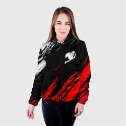 Женская куртка 3D Хвост феи белый лого - фото 2