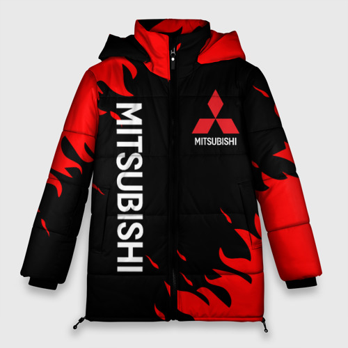 Женская зимняя куртка Oversize Mitsubishi, цвет красный
