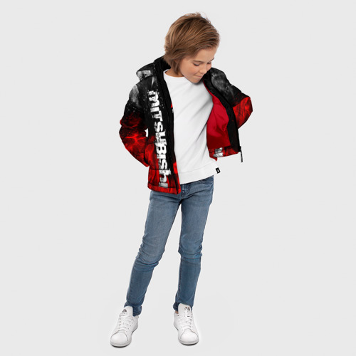 Зимняя куртка для мальчиков 3D Mitsubishi sport, цвет красный - фото 5