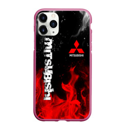 Чехол для iPhone 11 Pro Max матовый Mitsubishi sport