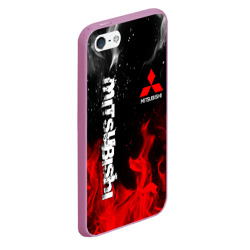 Чехол для iPhone 5/5S матовый Mitsubishi sport - фото 2