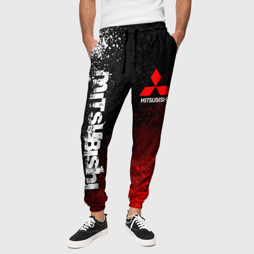 Мужские брюки 3D Mitsubishi sport, цвет 3D печать - фото 4