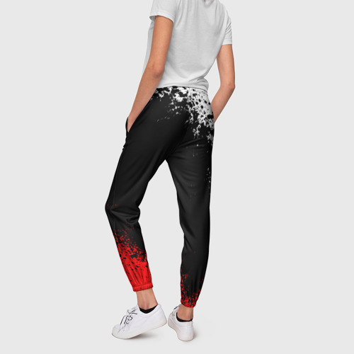 Женские брюки 3D с принтом MITSUBISHI SPORT, вид сзади #2