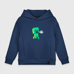 Детское худи Oversize хлопок Minercraft Creeper