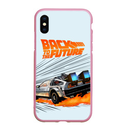 Чехол для iPhone XS Max матовый Back to the Future