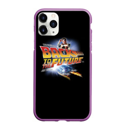 Чехол для iPhone 11 Pro Max матовый Back to the Future