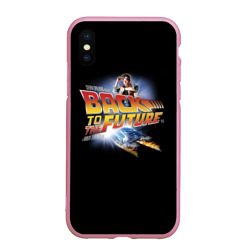 Чехол для iPhone XS Max матовый Back to the Future