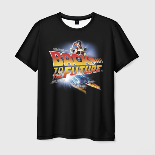Мужская футболка с принтом Back to the Future, вид спереди №1