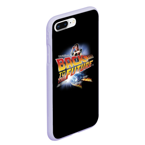 Чехол для iPhone 7Plus/8 Plus матовый Back to the Future, цвет светло-сиреневый - фото 3