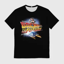 Мужская футболка 3D Back to the Future