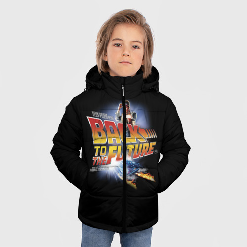 Зимняя куртка для мальчиков 3D Back to the Future, цвет светло-серый - фото 3