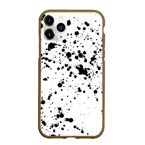 Чехол на Айфон 11 Про Далматинец - брызги чёрными пятнами