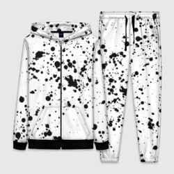 Женский костюм 3D Далматинец - брызги чёрными пятнами
