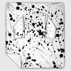 Плед с рукавами Далматинец - брызги чёрными пятнами